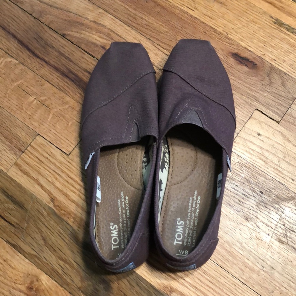 Toms size 8 grey